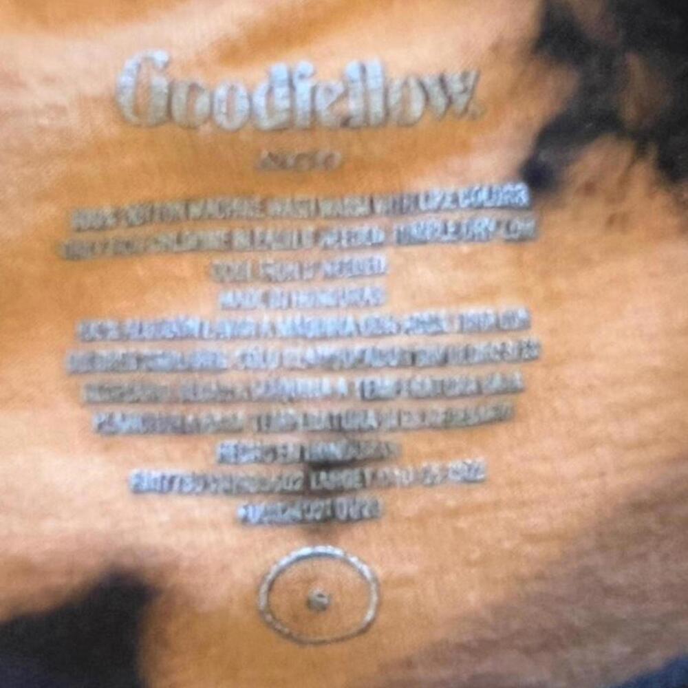 Goodfellow Orange and black tie-dye cropped tee Size Small - Picture 5 of 5